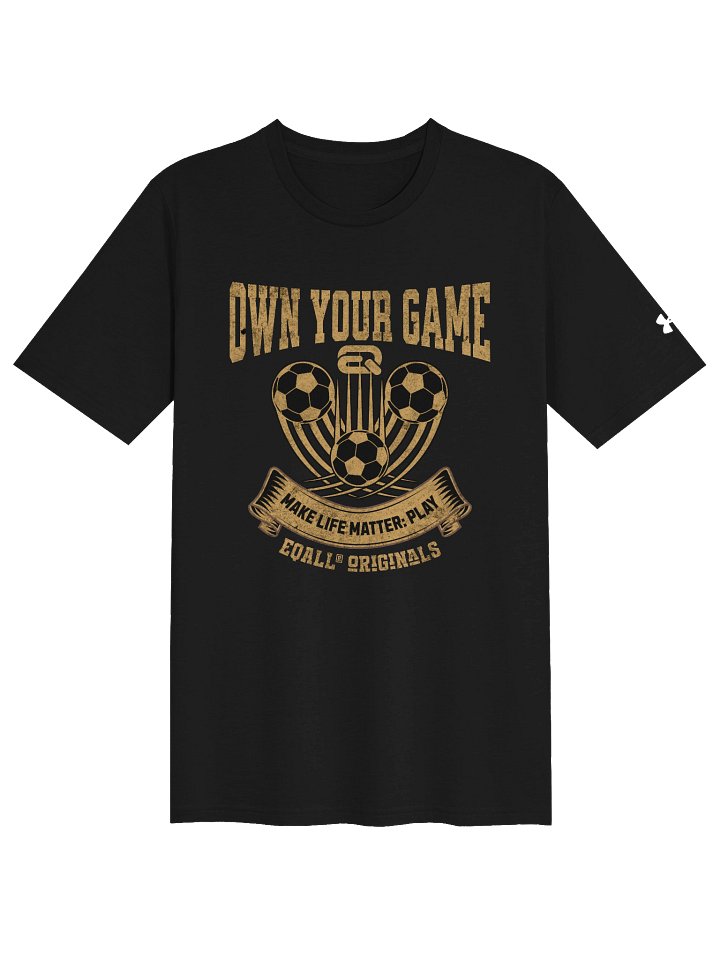 EQALL® ft. Under Armour® Unisex Athletic Tee_Own Your Game_Goldish product image (1)