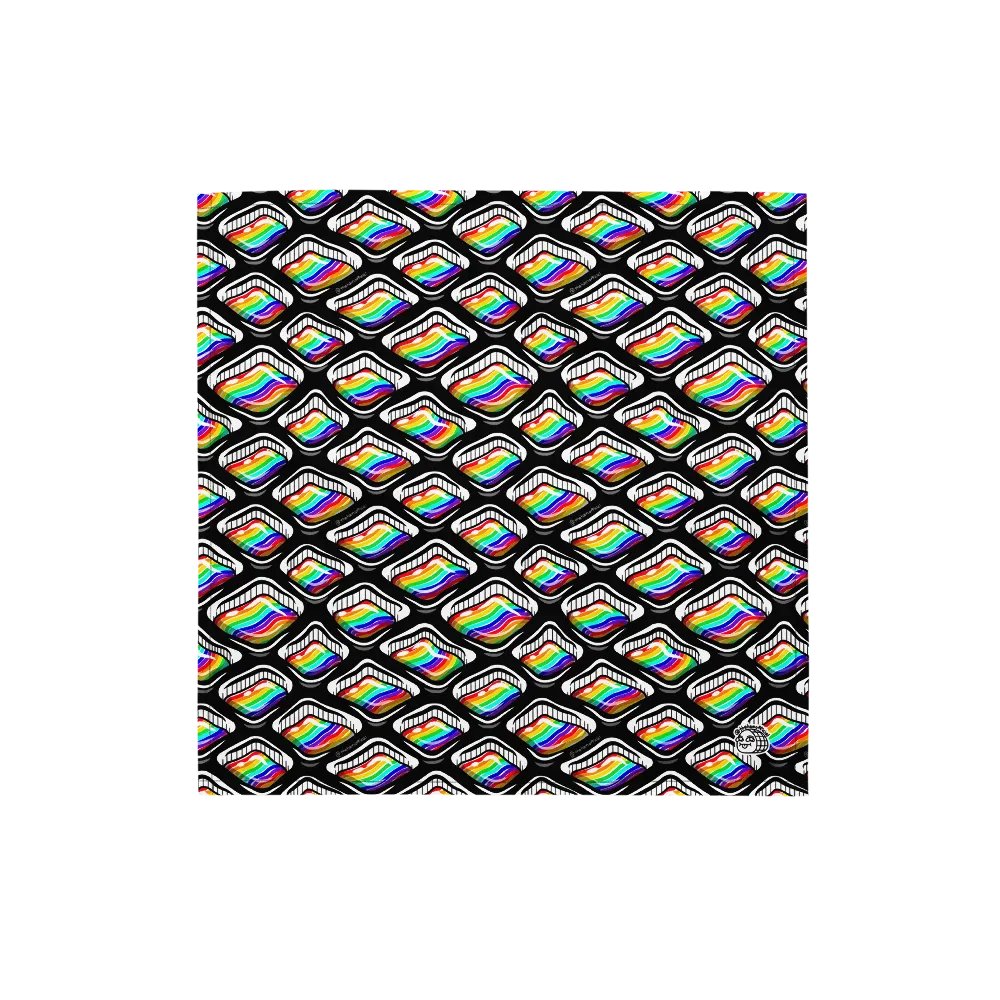 Rainbow Holes Pattern Bandana product image (1)