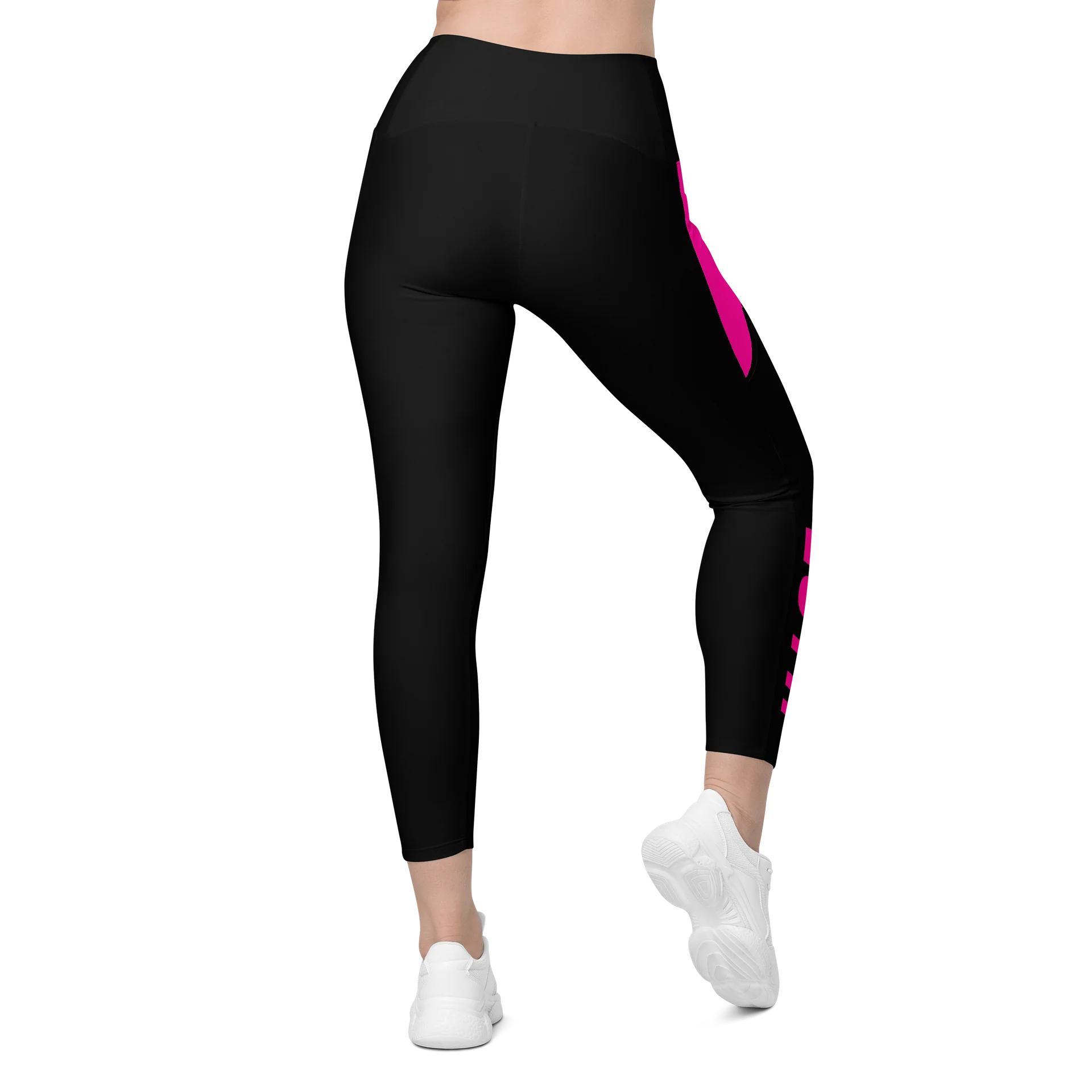 Lúth | Crossover Semi Compression Workout Leggings with Pockets & Sun protection product image (2)