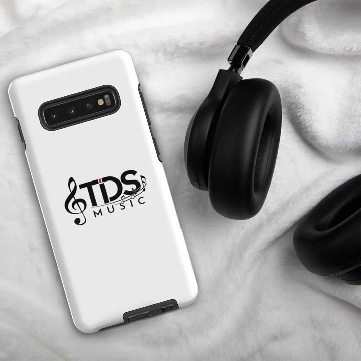 TDS Music White Tough Case for Samsung Galaxy - Fits S10 to S25 Models - Wireless Charging product image (1)