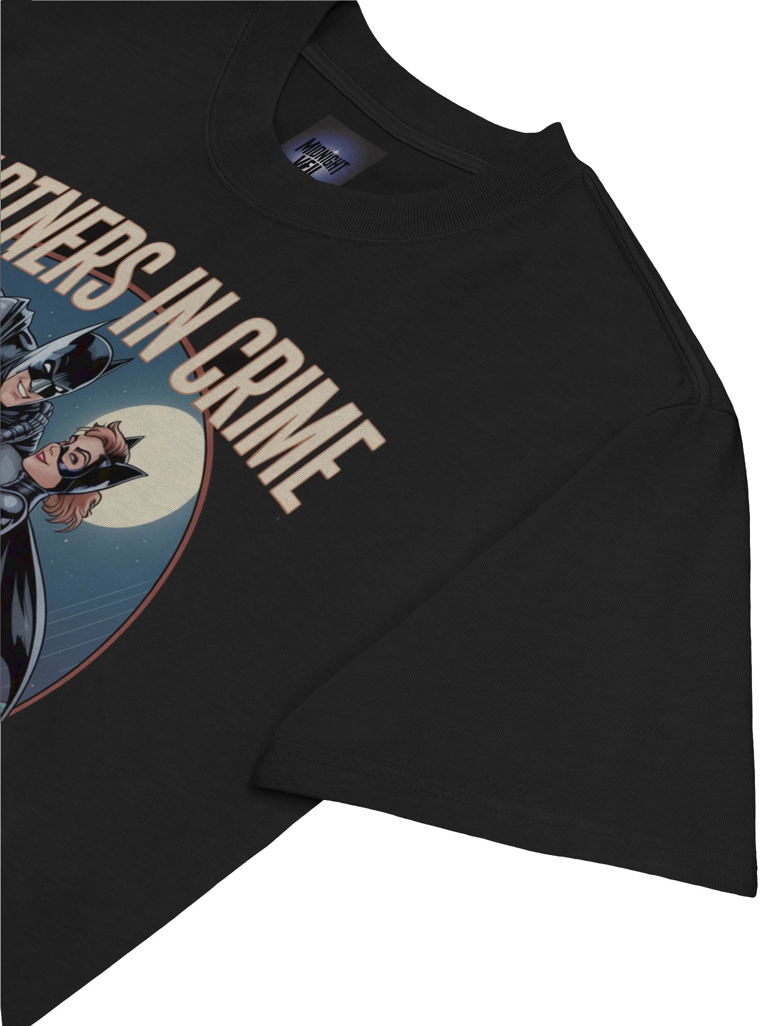 Forbidden Flight: Batman & Catwoman Partners in Crime Oversized Faded T-Shirt product image (7)