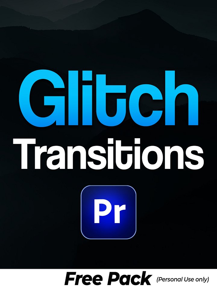 Free Glitch Transitions - Premiere Pro product image (1)
