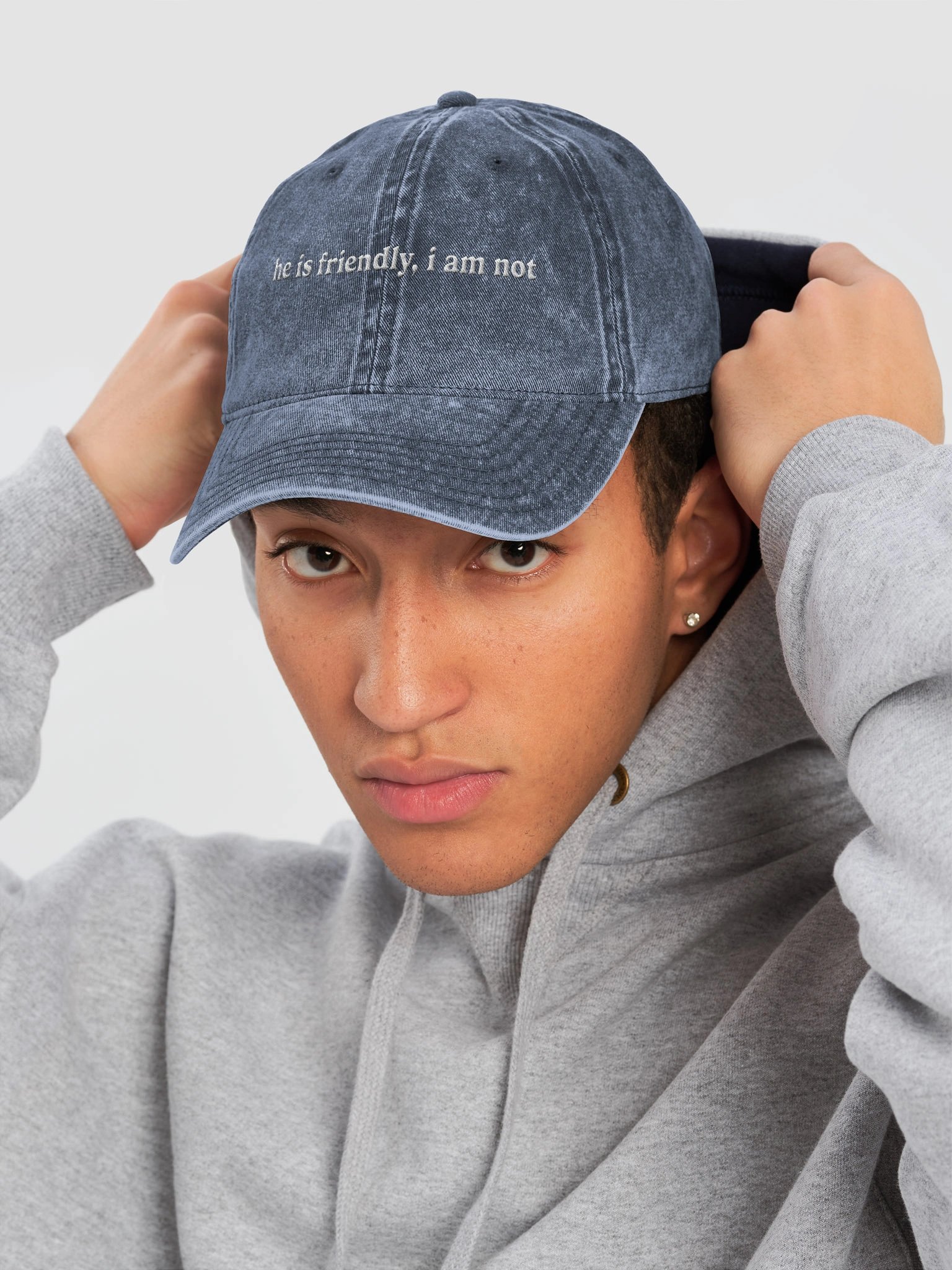 He Is Friendly I Am Not Cap product image (3)