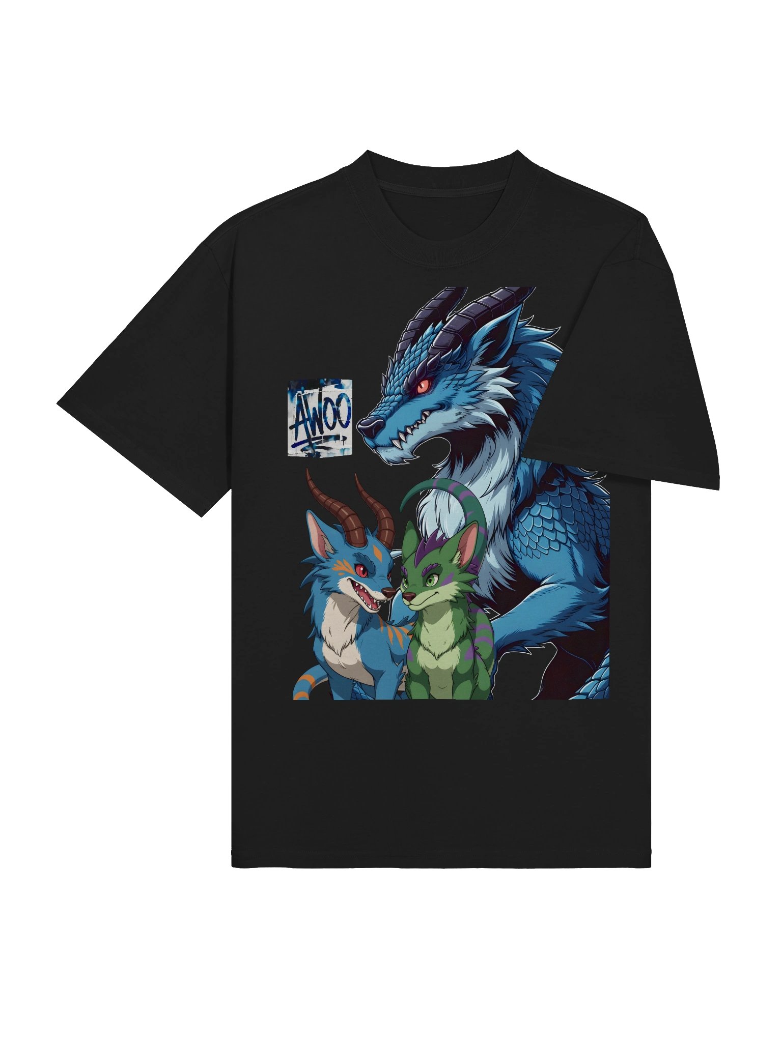 Dragonwolf Graffiti Oversized Tee product image (7)