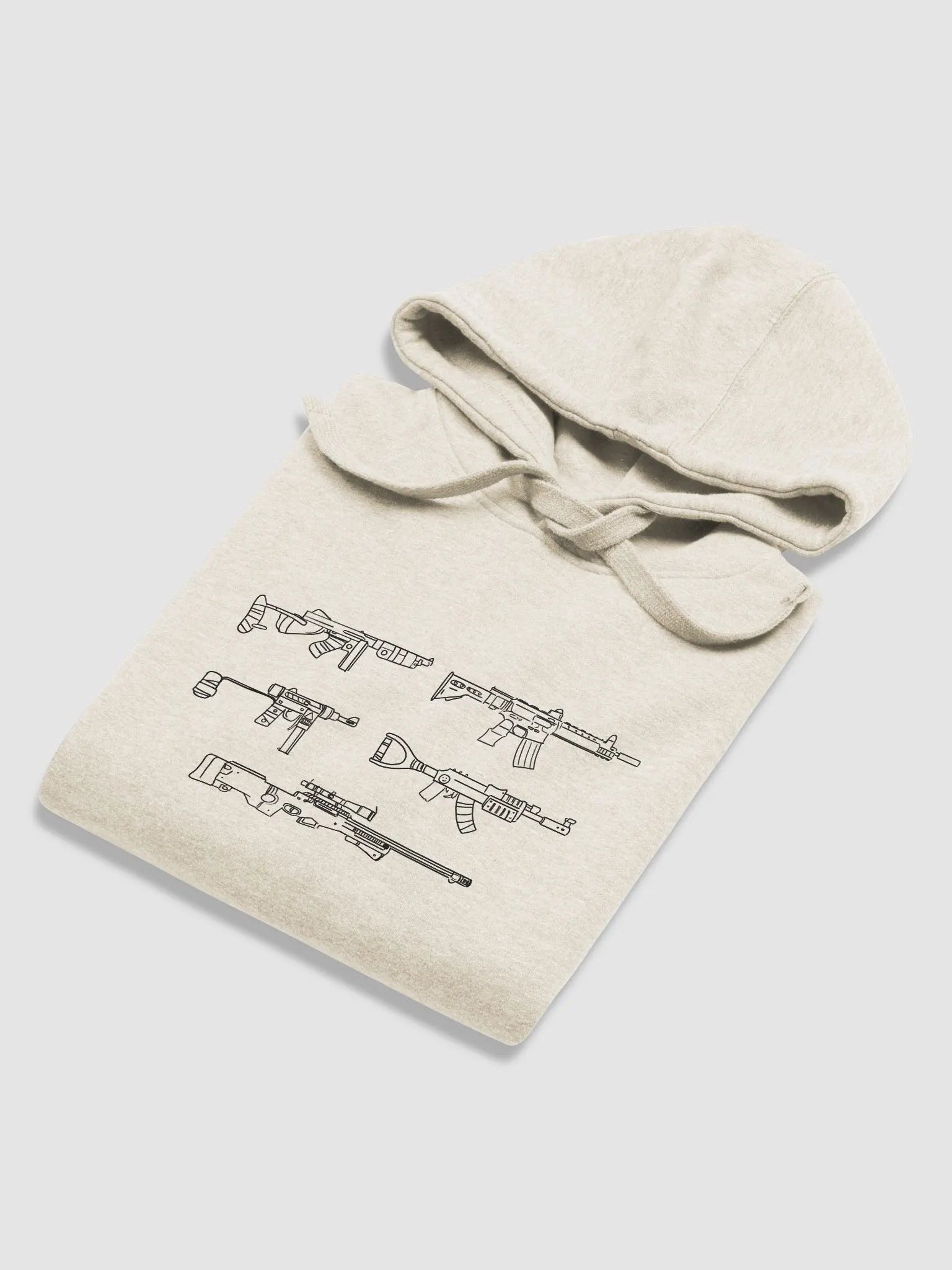 BeccaSomething Rust Gun Stencil Unisex Hoodie product image (27)