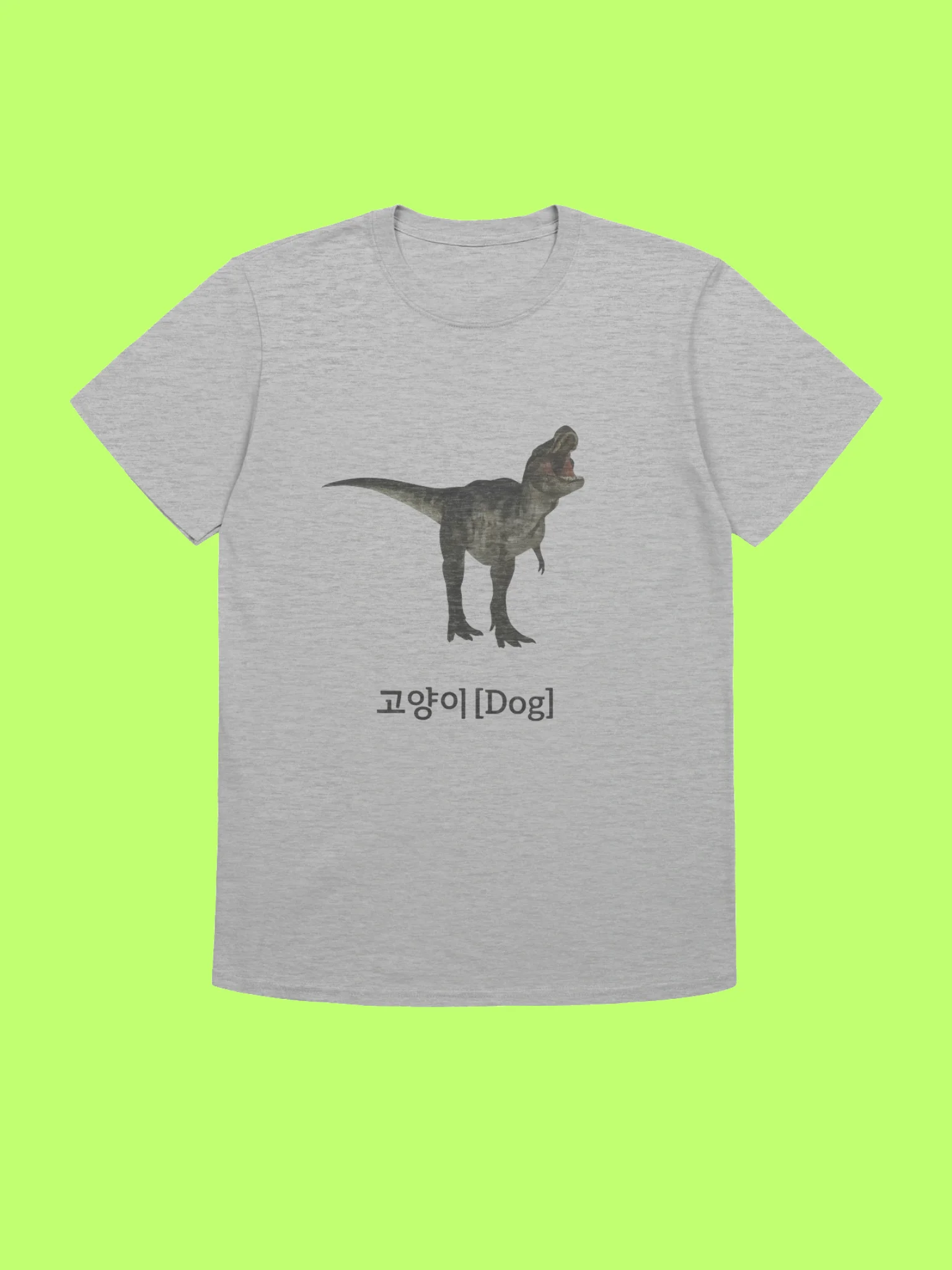Dinosaur Korean Text Cat Dog Shirt product image (170)