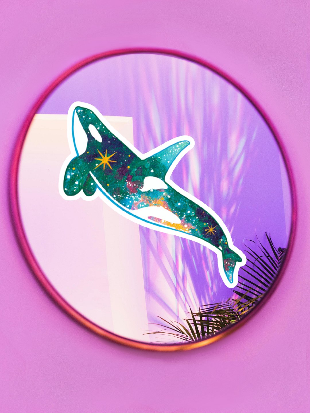 Galaxy Orca - Teal Variation Magnet product image (1)