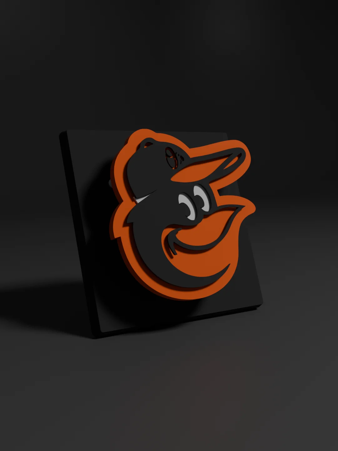 Baltimore Orioles 3D Printed Floating Logo Sign (Digital File Only) product image (1)