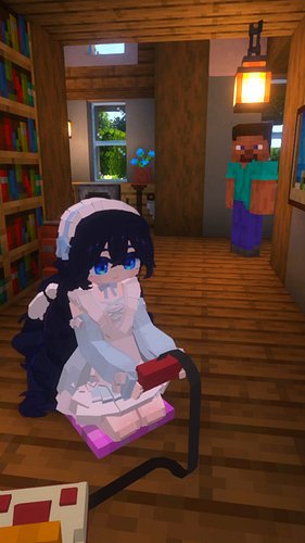 The maid's day off 🎀

#minecraft #minecraftmod #maid