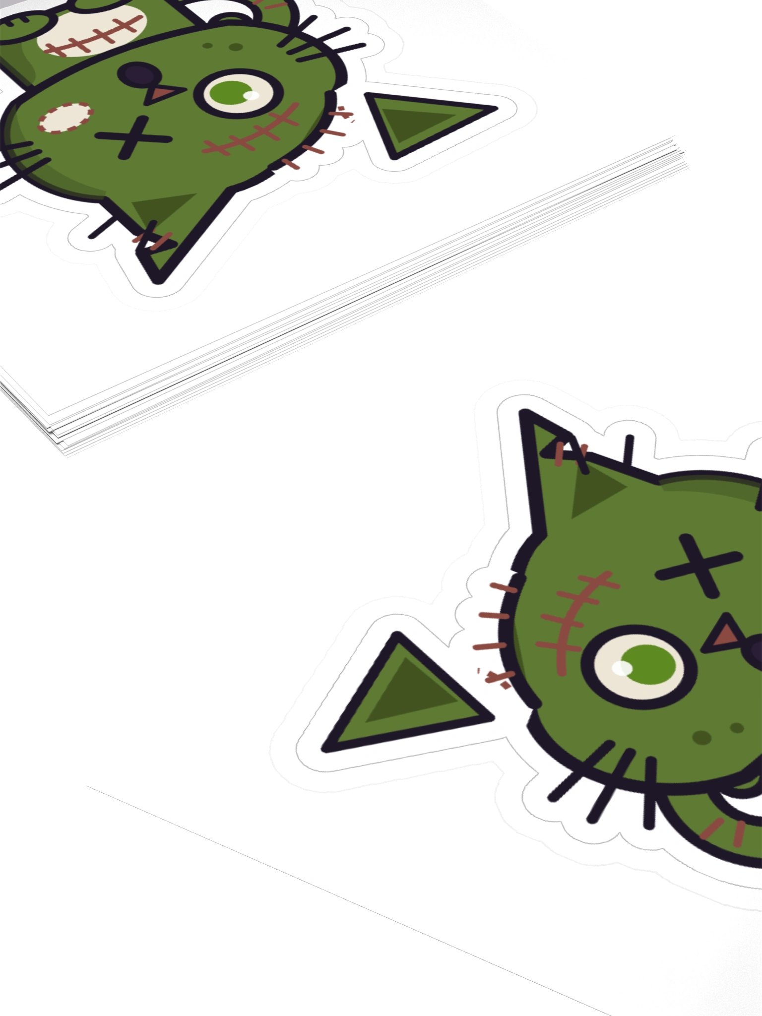 Nyanbie First Mistake Zombie Cat Laptop Sticker product image (4)