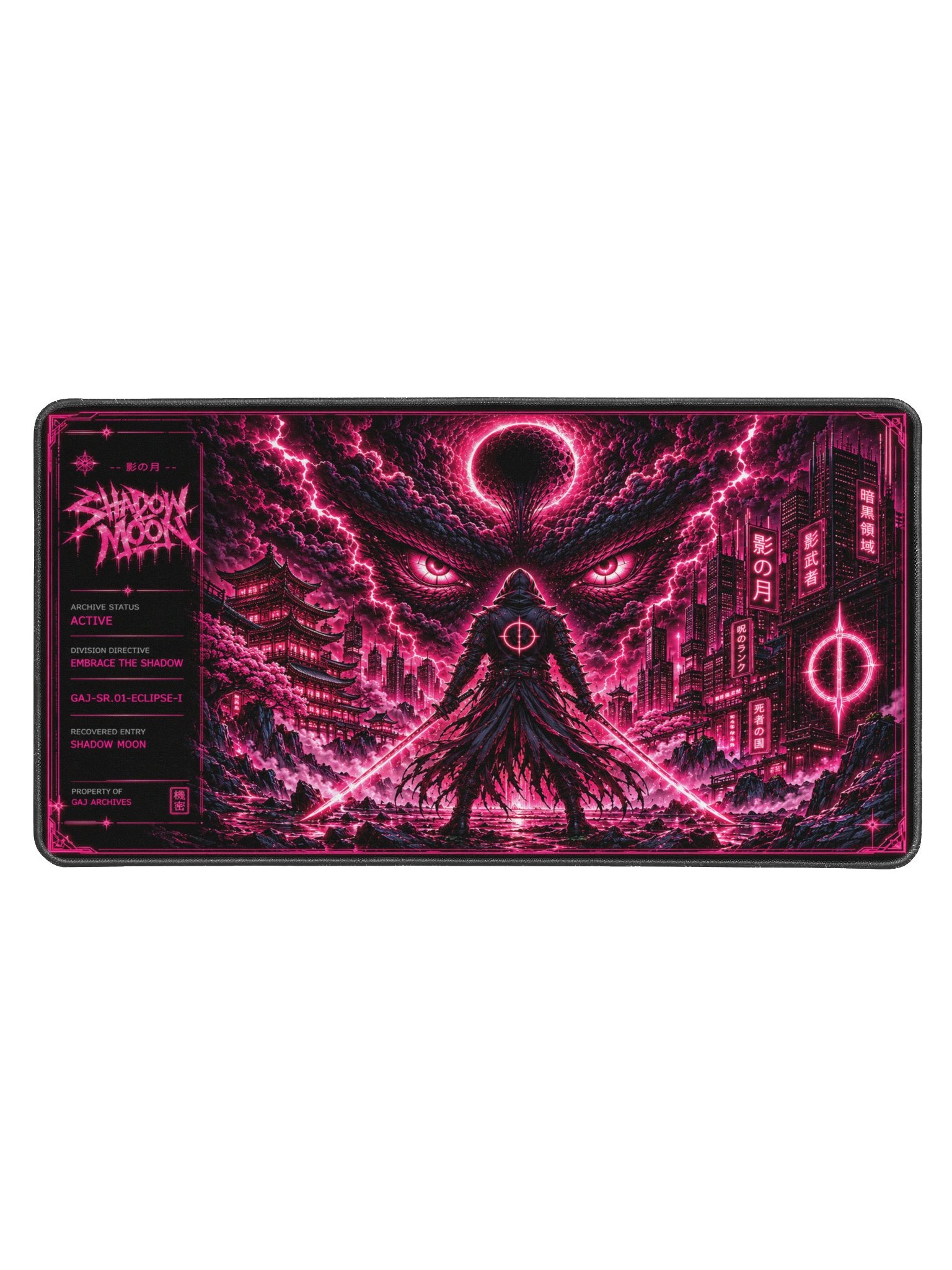 SHADOW MOON - Neon Gaming Desk Mat product image (1)