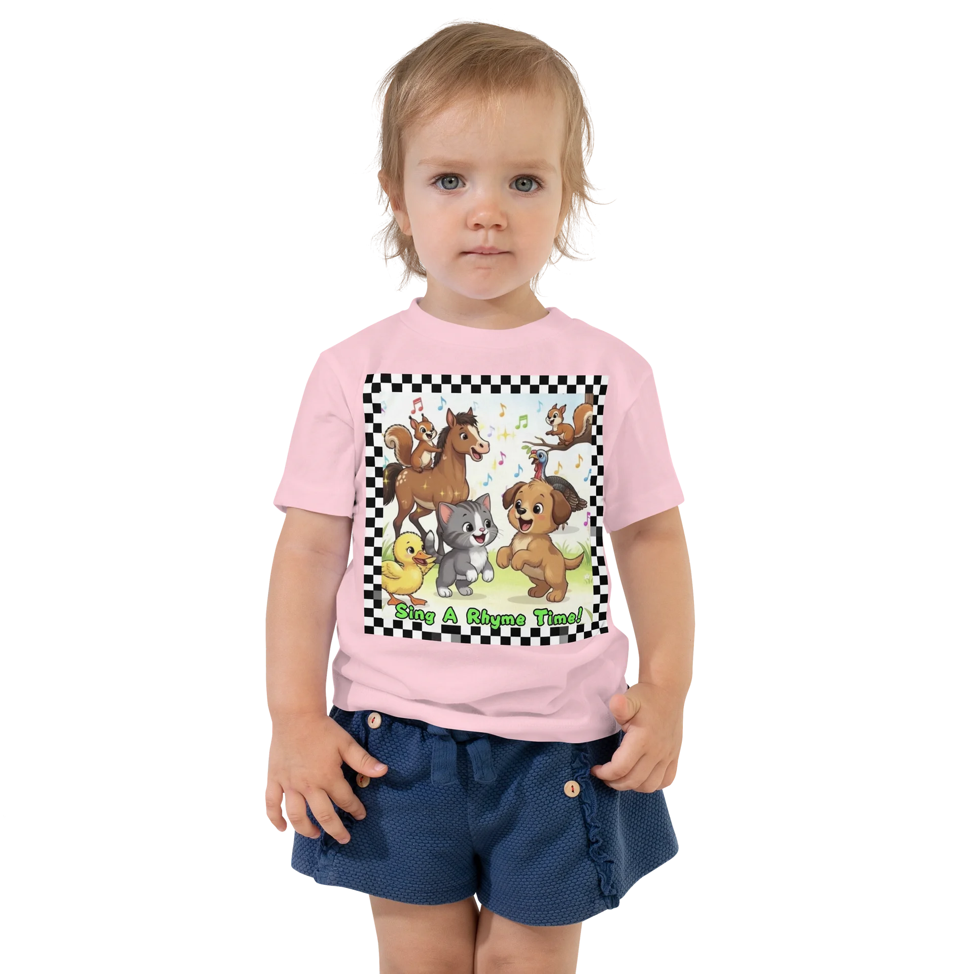 Sing A Rhyme Time Farm Animal Toddler Tee product image (1)