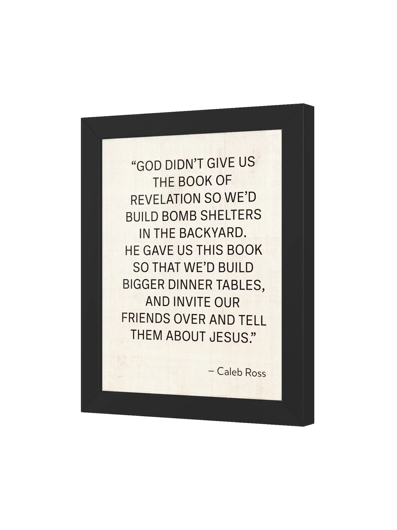 Book of Revelation Quote Wall Art Framed Poster | Bigger Dinner Tables Print | Bible Verse Inspired Home Decor product image (4)
