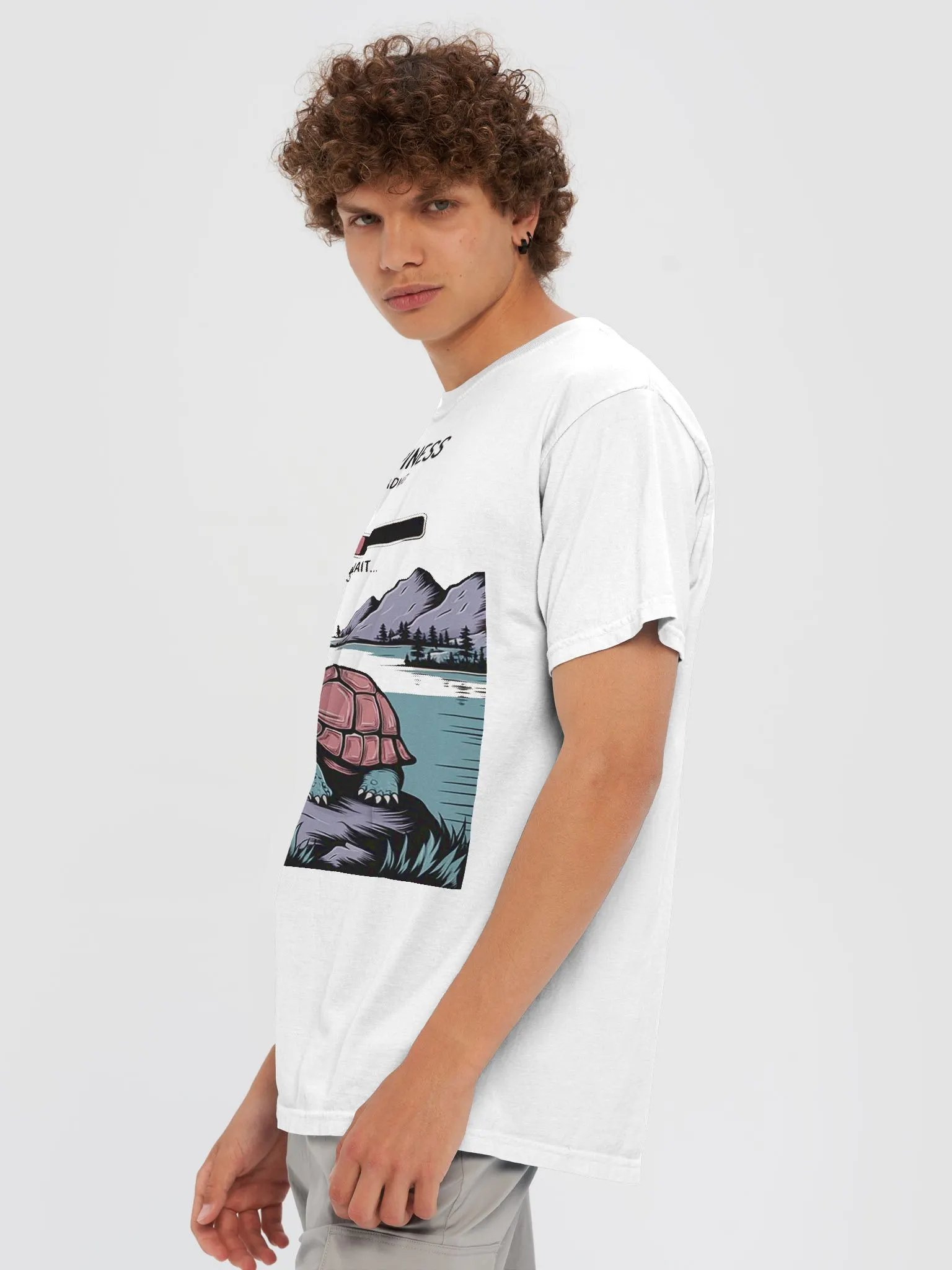 "Happiness Loading, Please Wait" #Statement Glossy Black Mug product image (6)