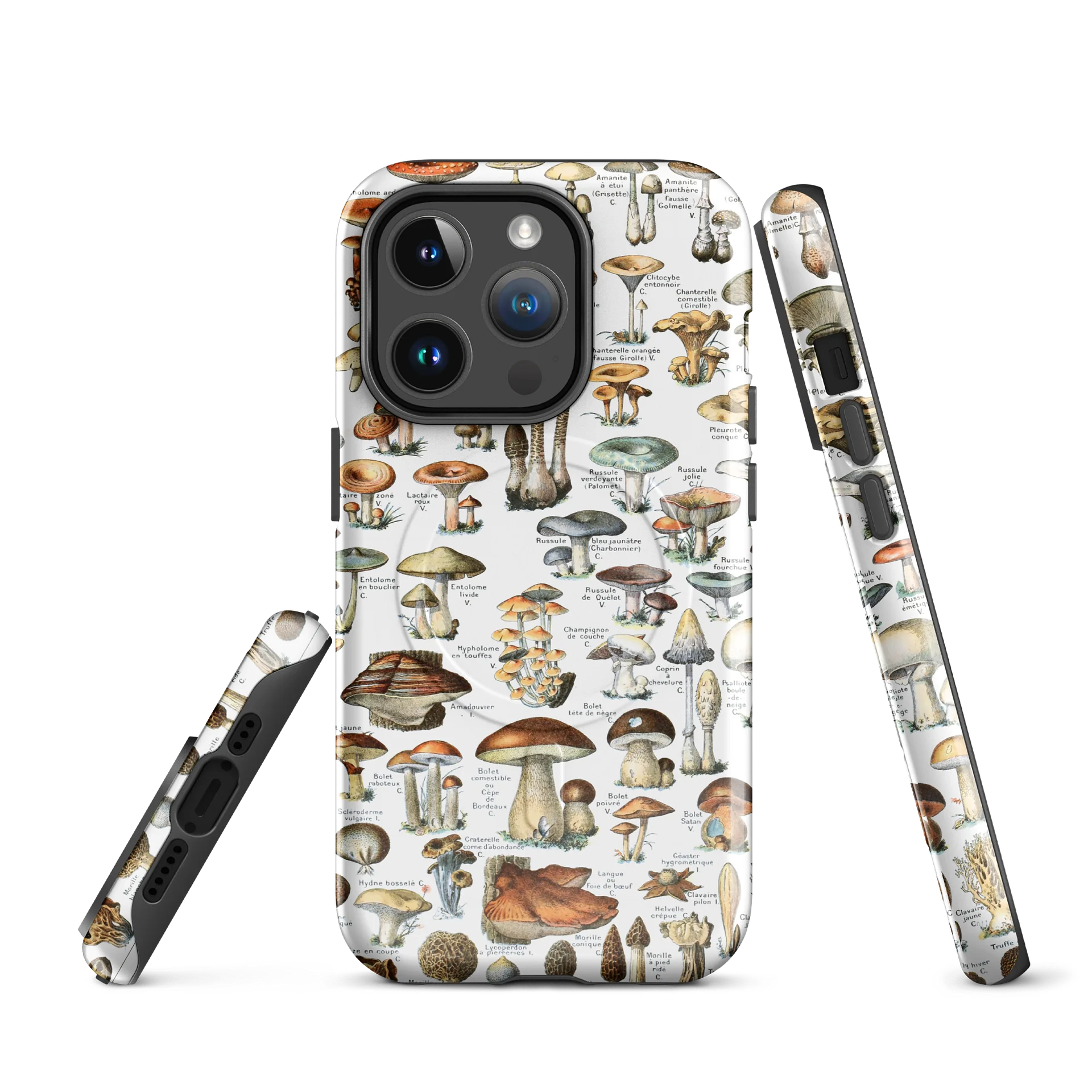 Mycological Marvels iPhone® MagSafe® Tough Case - Champignons by Adolphe Millot product image (7)