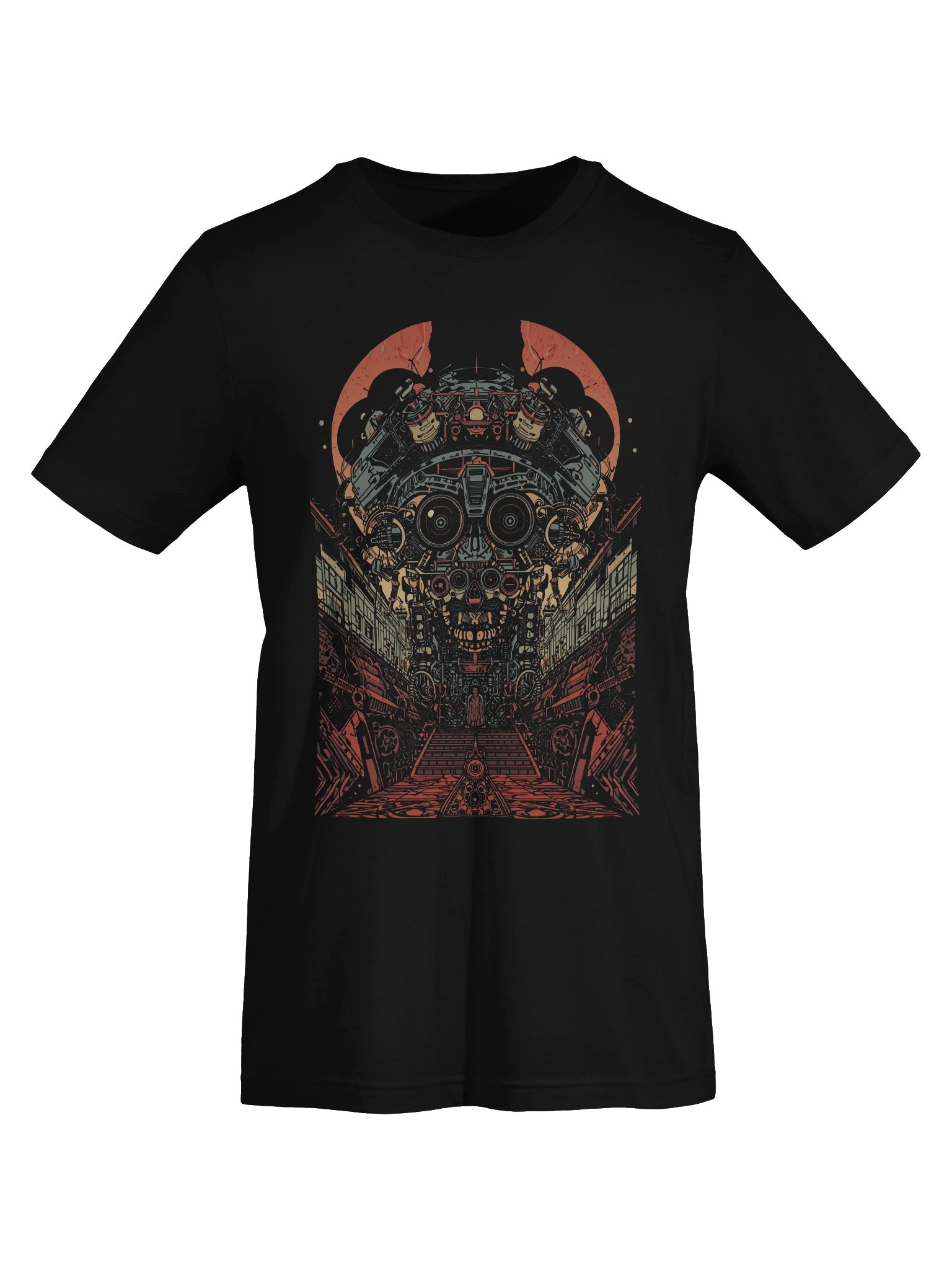 Retro-Futurist Robot Skull Lightweight T-Shirt product image (4)