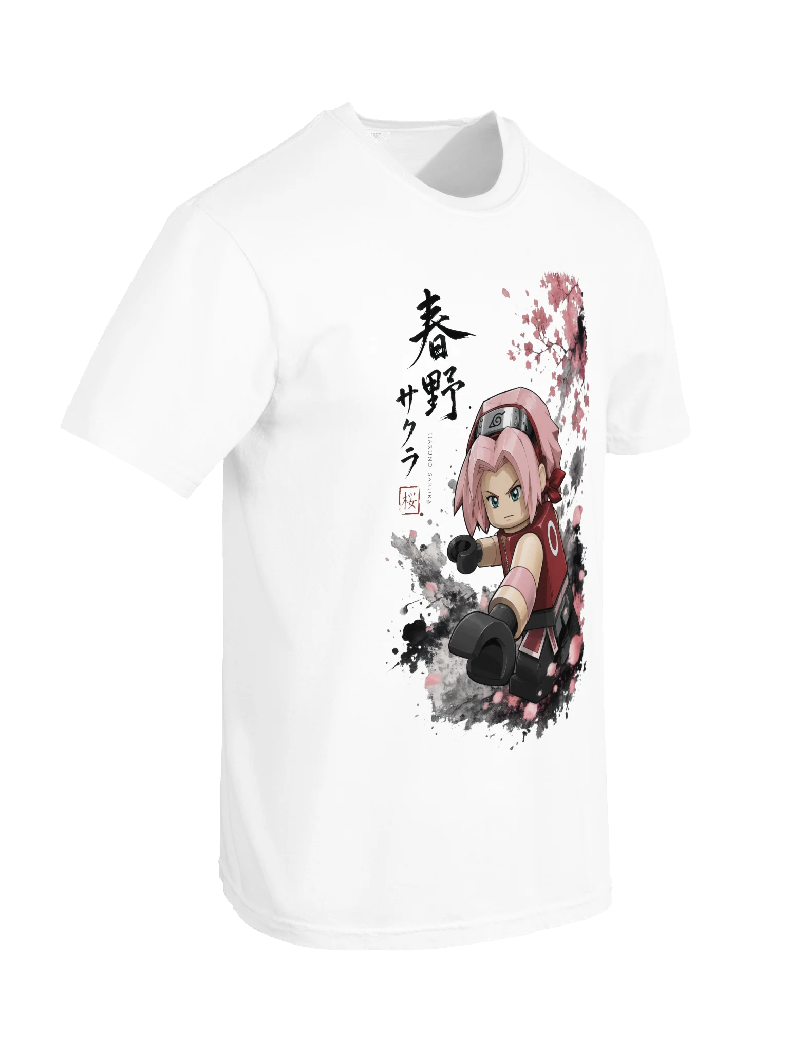 Pink Warrior Sakura Lego-Style Tee product image (3)