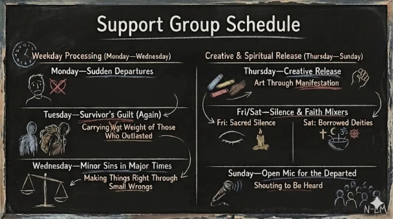 Support Group Schedule Digital Download product image (1)