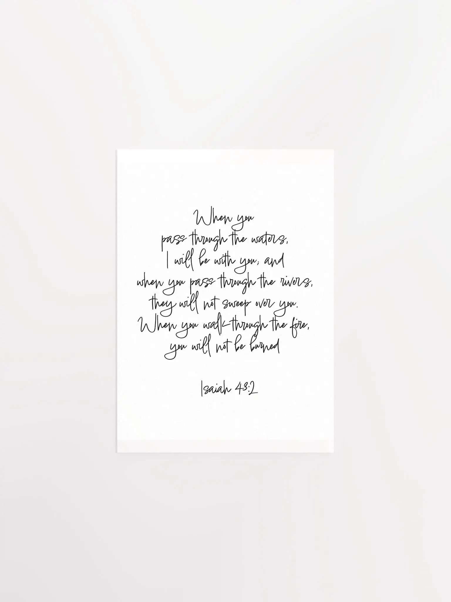 Pass Through the Waters - Print product image (1)