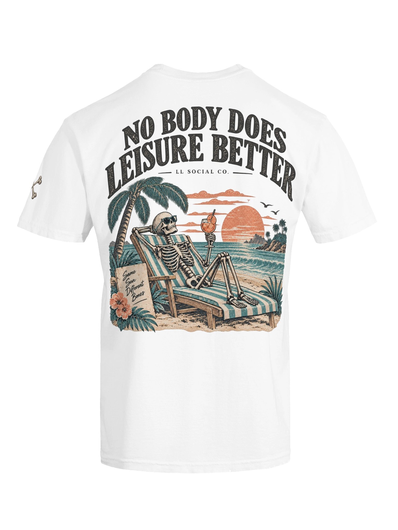 No Body Does Leisure Better Comfort Colors Tee — Coastal Skellie Edit product image (70)