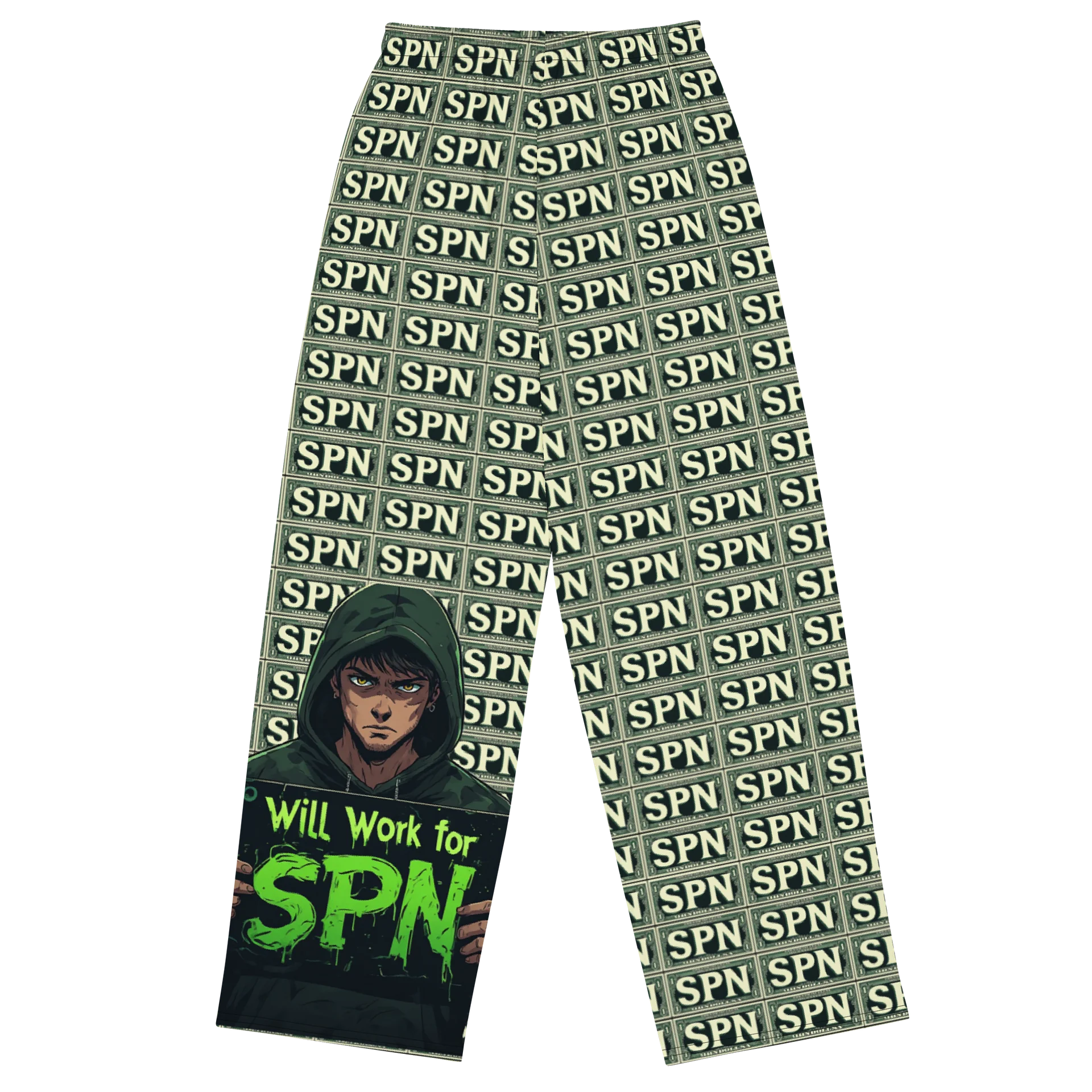 $$$ Streetwear Statement: All-Over Print Wide-Leg Pants product image (2)