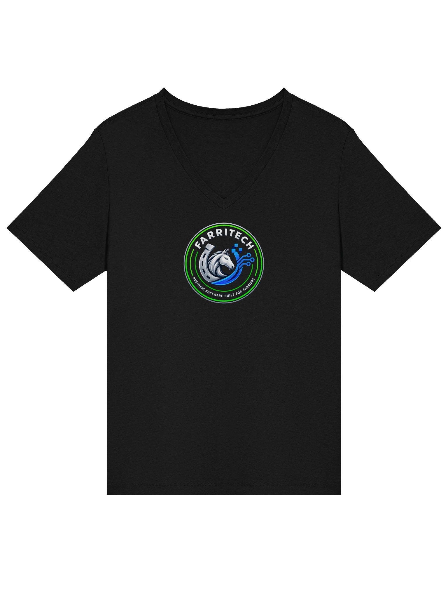 FarriTech Women’s Classic V-Neck Tee product image (3)