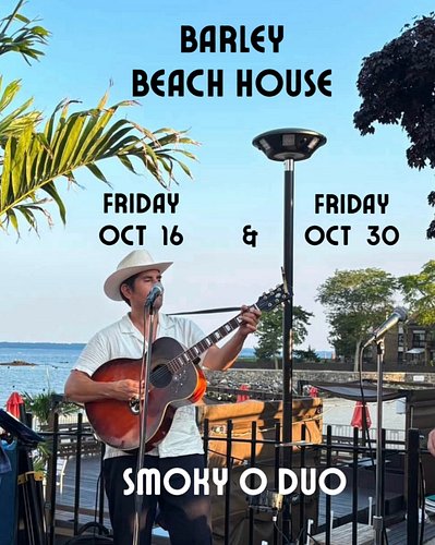 Back at the Barley Beach House in Rye NY. Two time! Fri 10/15 & Fri 10/30. 6p - 9p Smoky O Duo w Steve on bass guitar 
@theba...