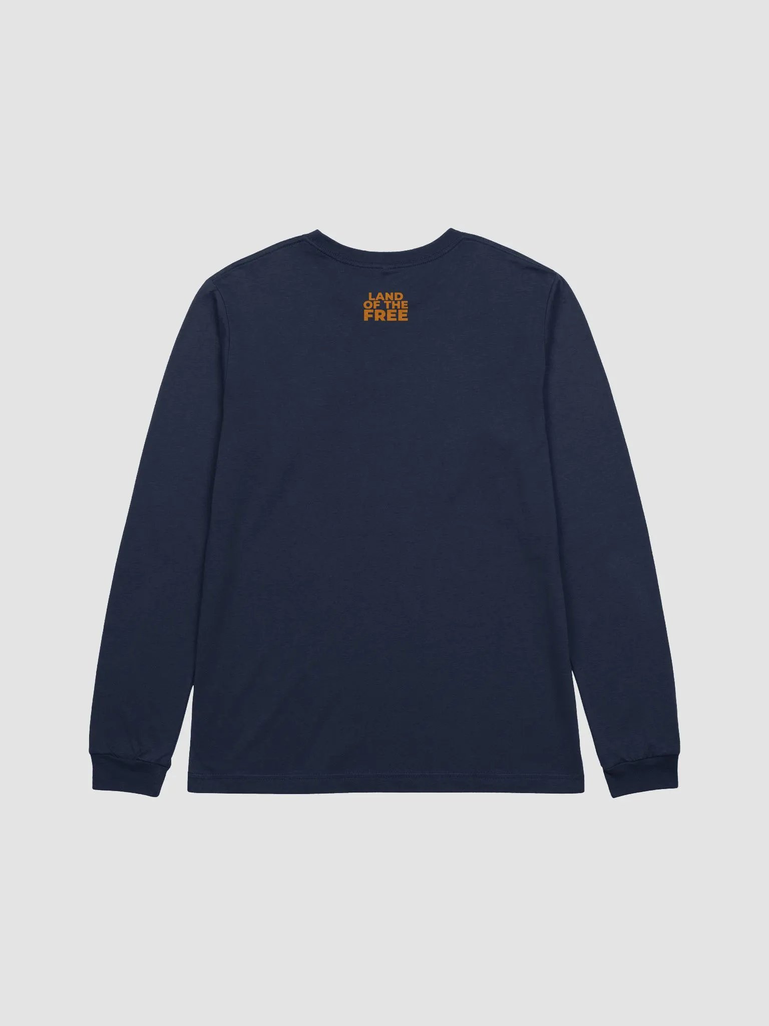 Orange American Flag Long Sleeve Tee product image (2)