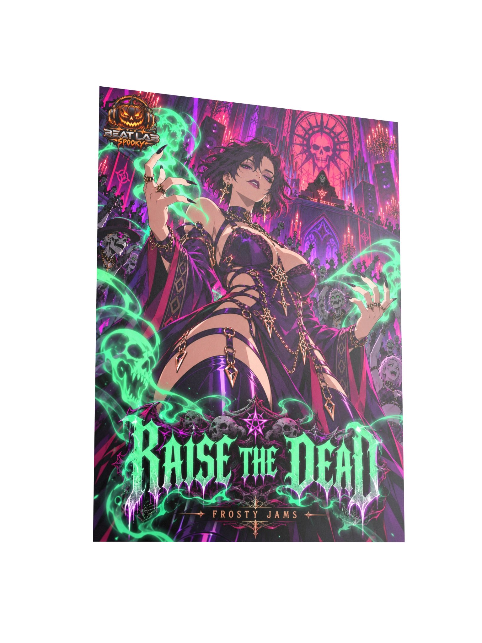 Raise the Dead ☠️ | Gothic Necromancer Anime Poster product image (5)