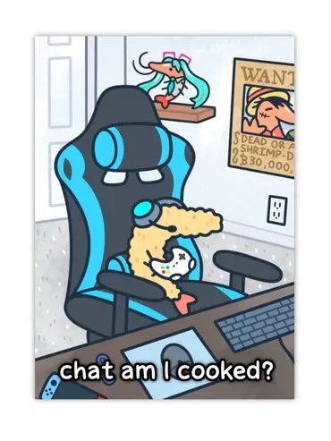 Gamer Shrimp Animated Print product image (1)