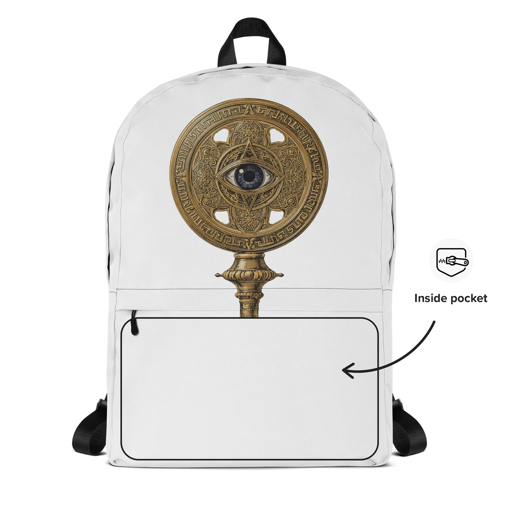 The Gatekeeper’s Key All-Over Print Backpack | 15″ Laptop Compartment product image (2)