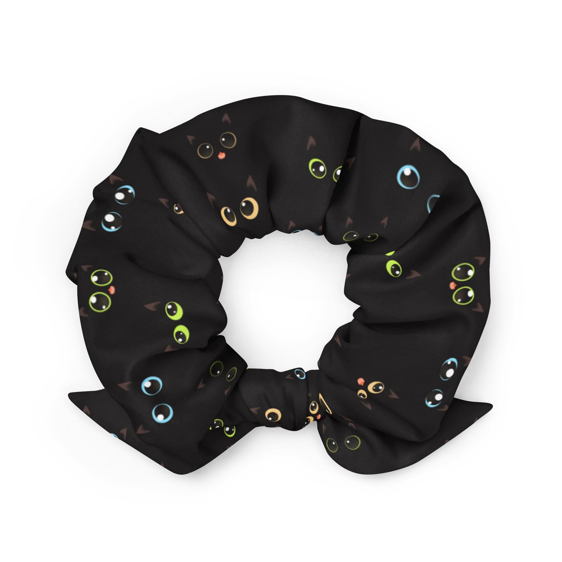 Black Cat Print Scrunchie product image (2)