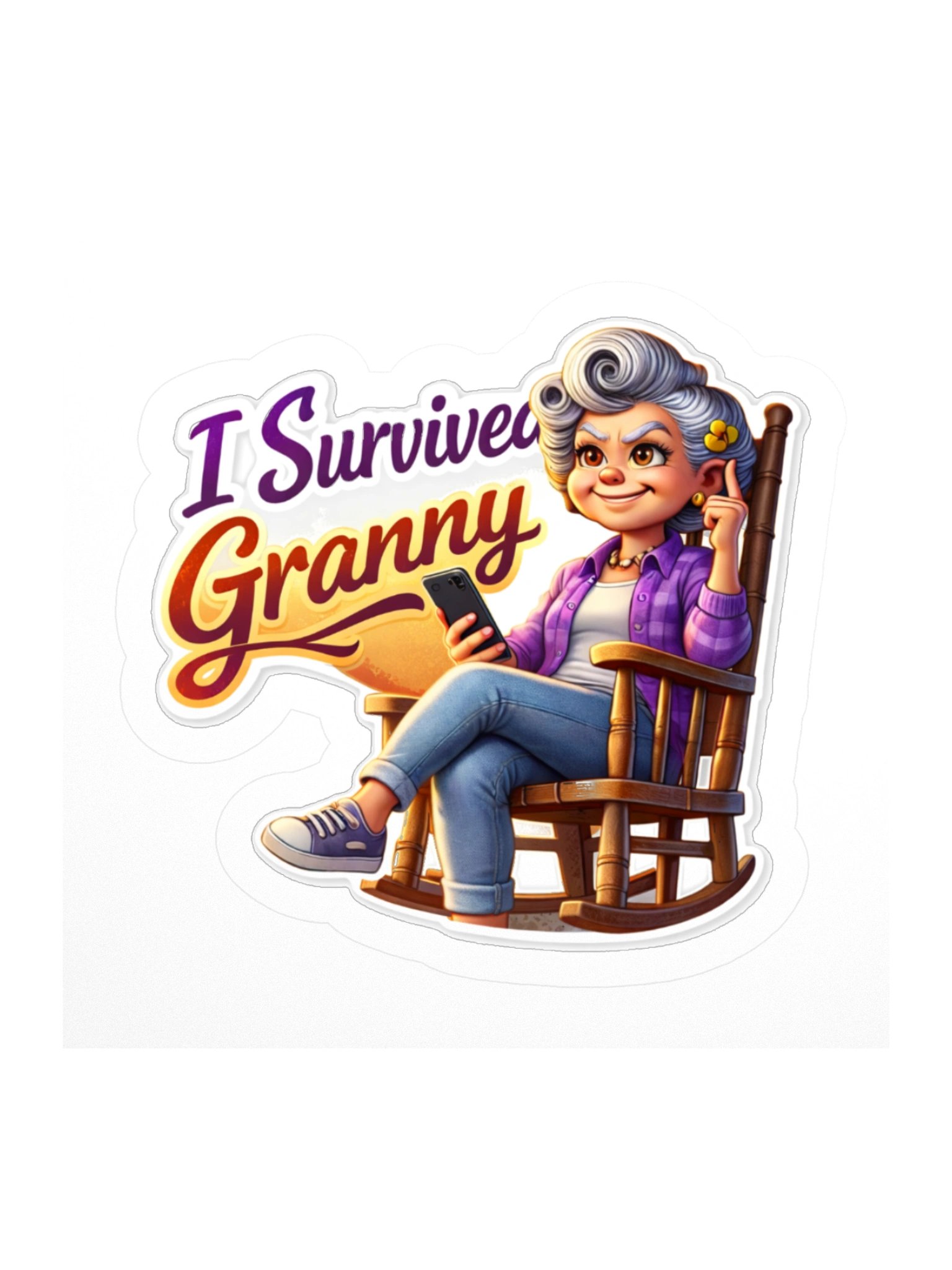 I Survived Granny Sticker product image (1)