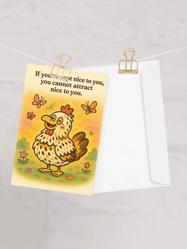Abrahen Chicks - Being Nice - Card product image (3)