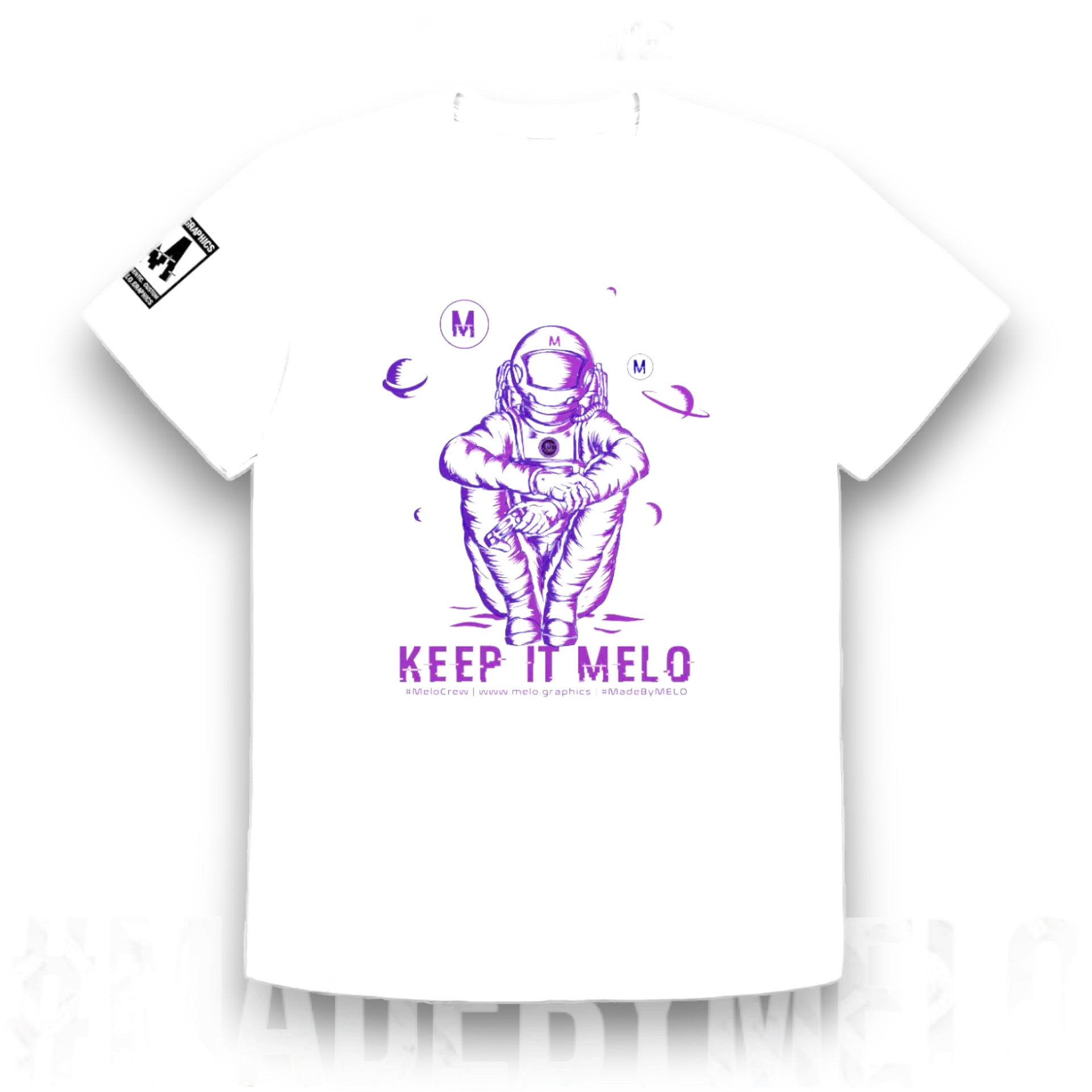 #MeloCrew Vibes: Purple - Basic T-Shirt | #MadeByMELO product image (5)