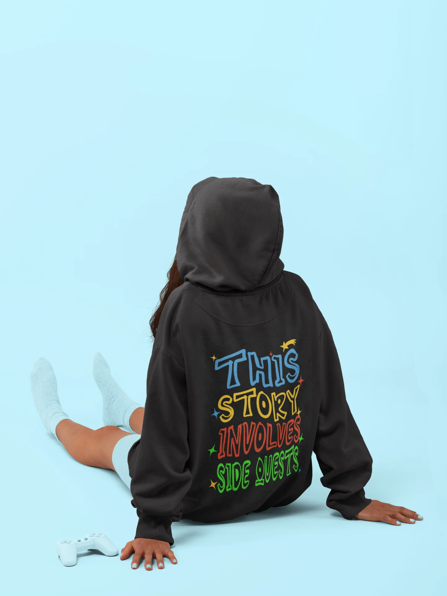 Funny Gamer Side Quest Oversized Hoodie product image (10)