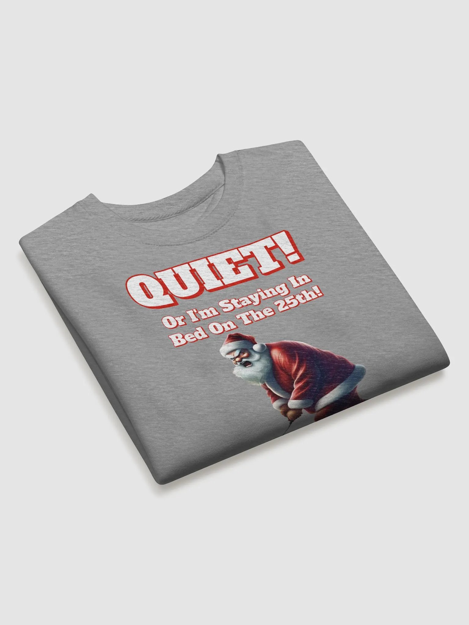 Quiet! Or I'm Staying In Bed On The 25th! Golfing Santa Sweatshirt product image (21)
