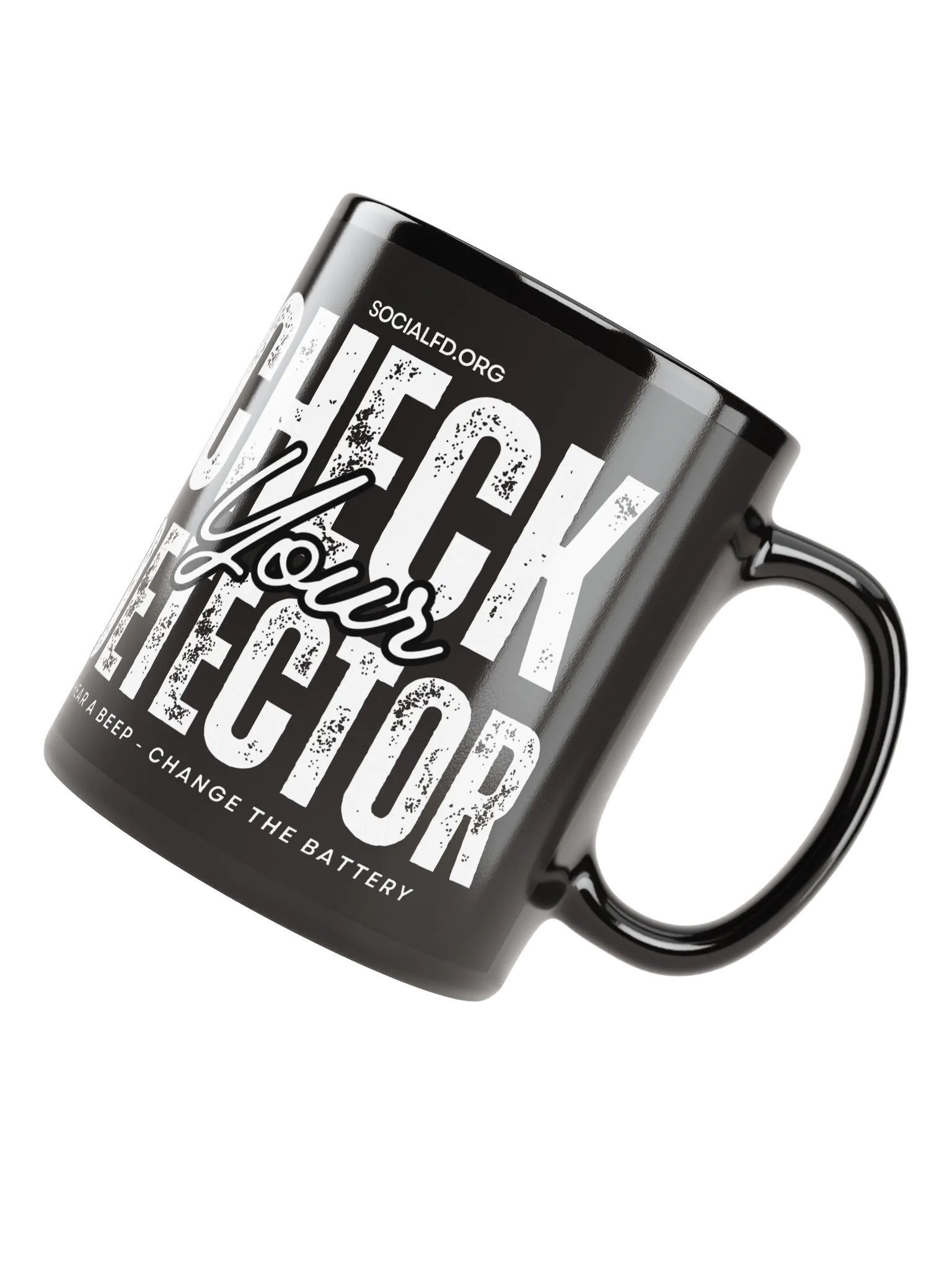 Check Your Smoke Detector Illustration Mug product image (8)