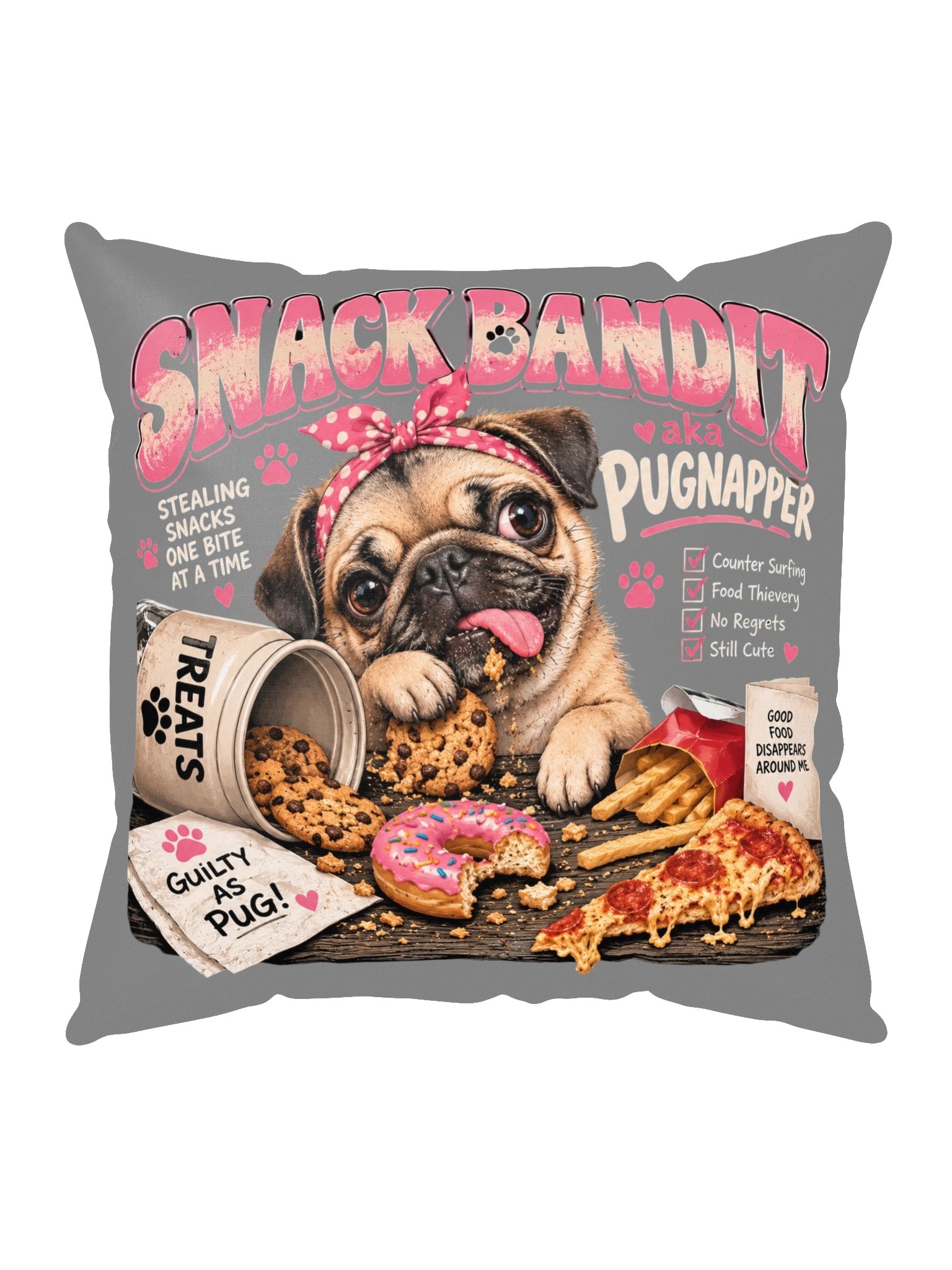 Snack Bandit 18 x 18 Pillow product image (5)