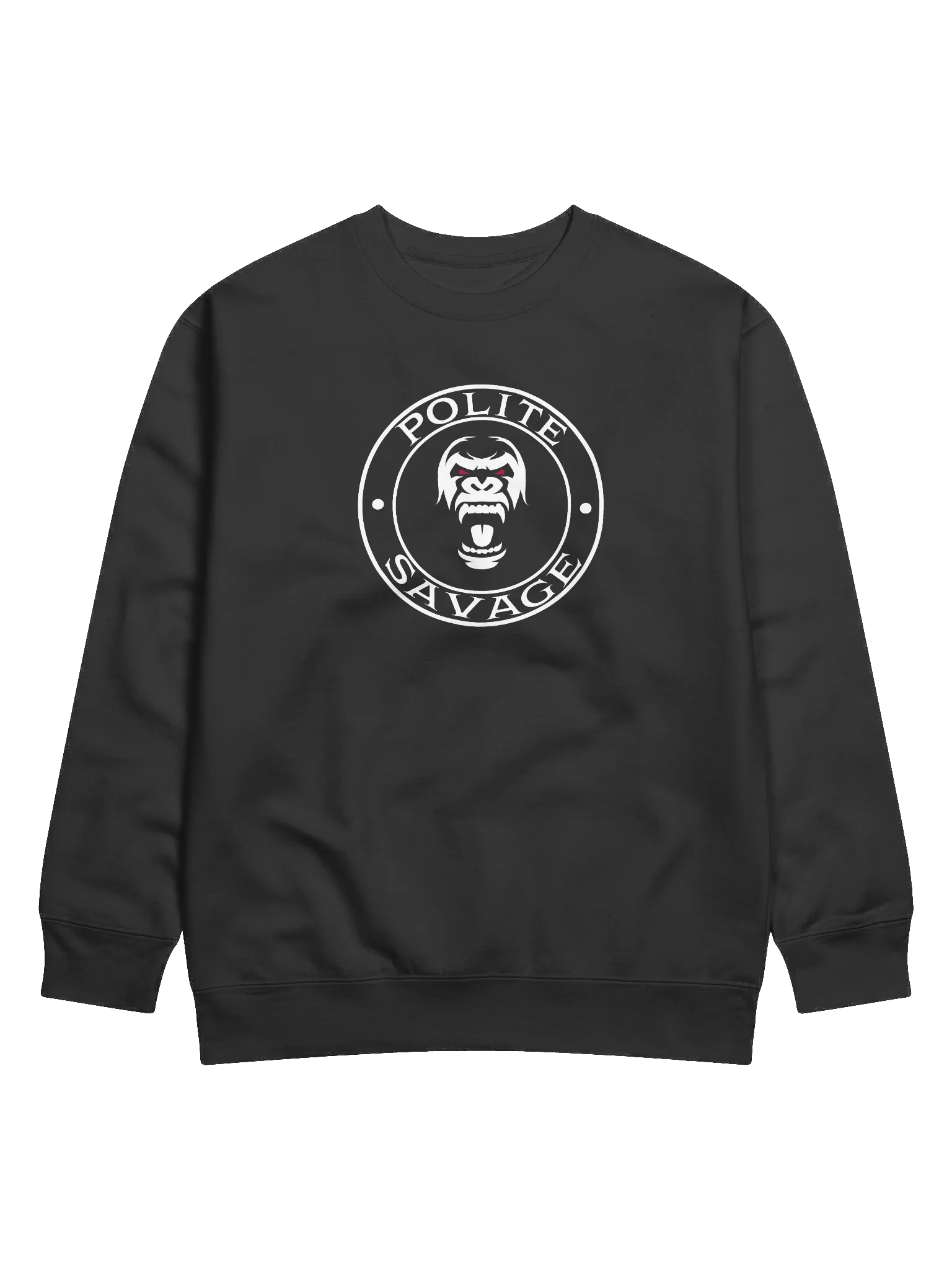 Mad Gorilla Logo- Polite Savage Crewneck Sweater product image (1)