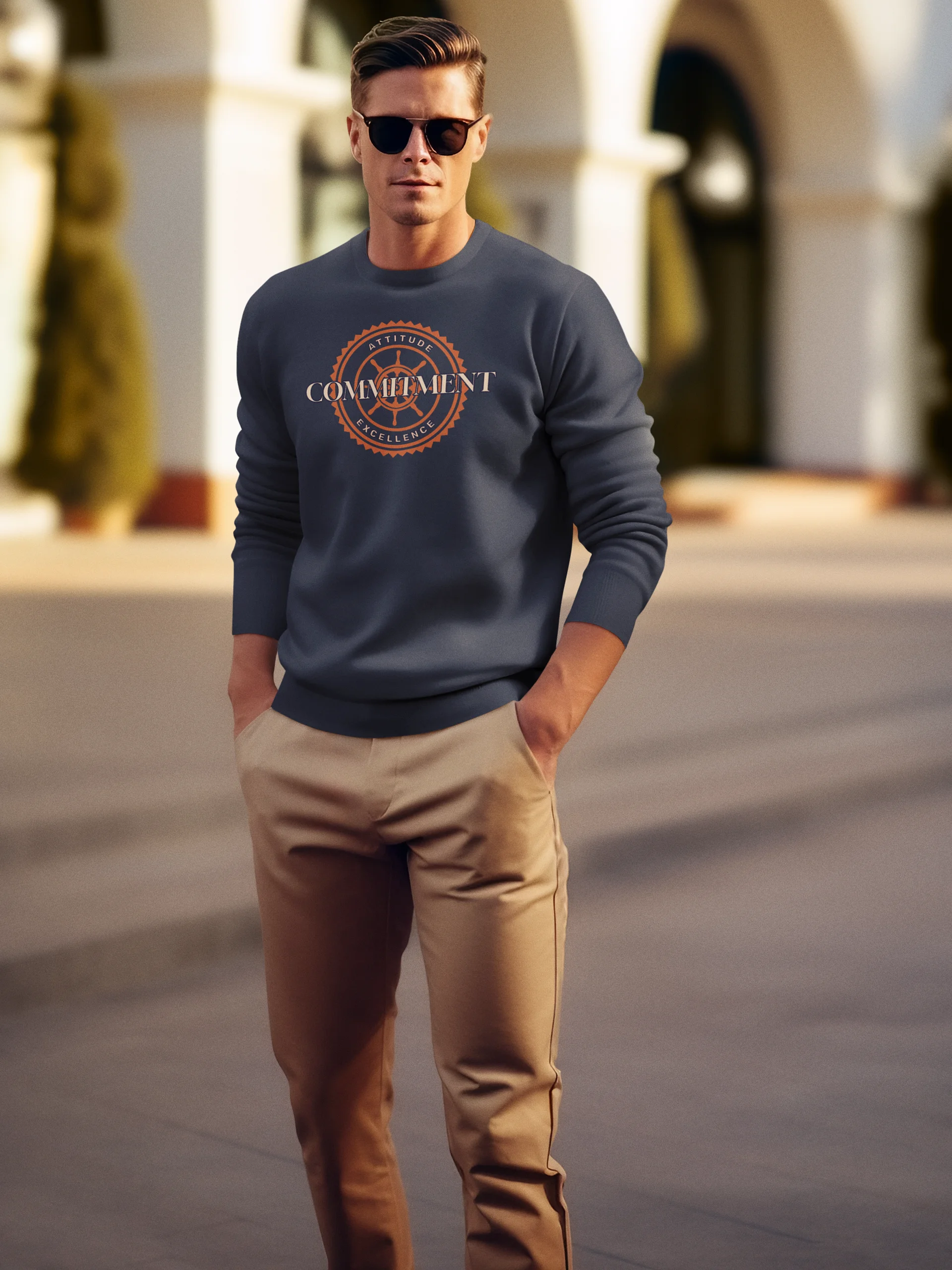 Commitment Badge Crewneck Sweatshirt product image (49)