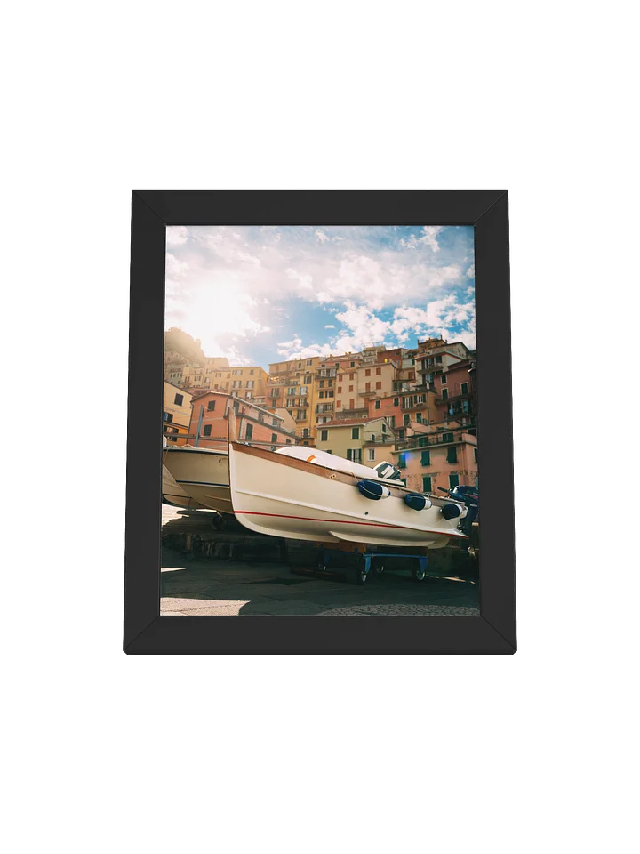 Morning Light in Manarola, Cinque Terre, Italy Framed Matte Poster product image (1)