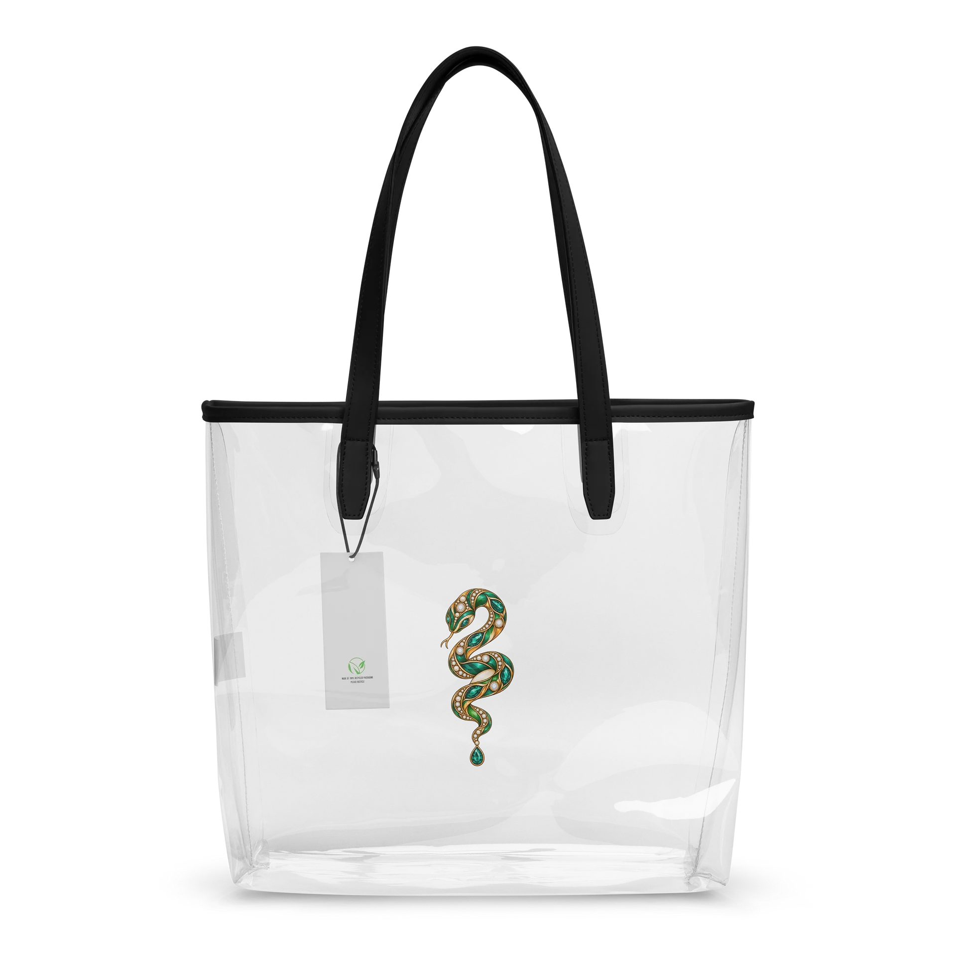 Emerald Serpent Brooch Clear Tote product image (2)