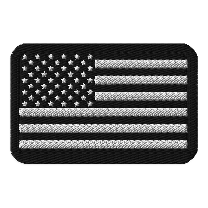 Stars & Stripes Embroidered Patch - BW product image (1)