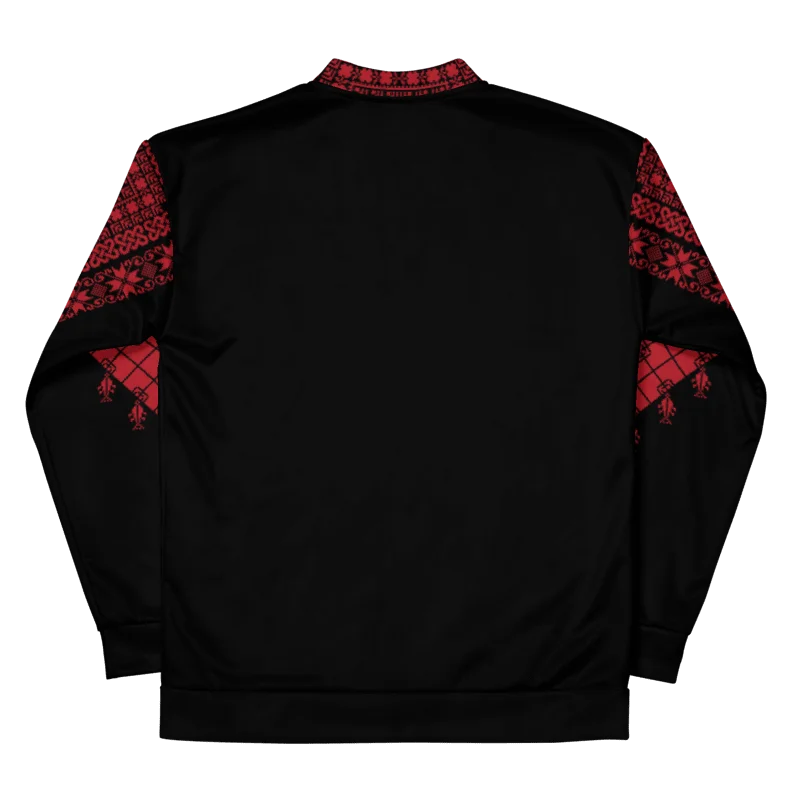 Red Tatreez Unisex Bomber Jacket product image (2)