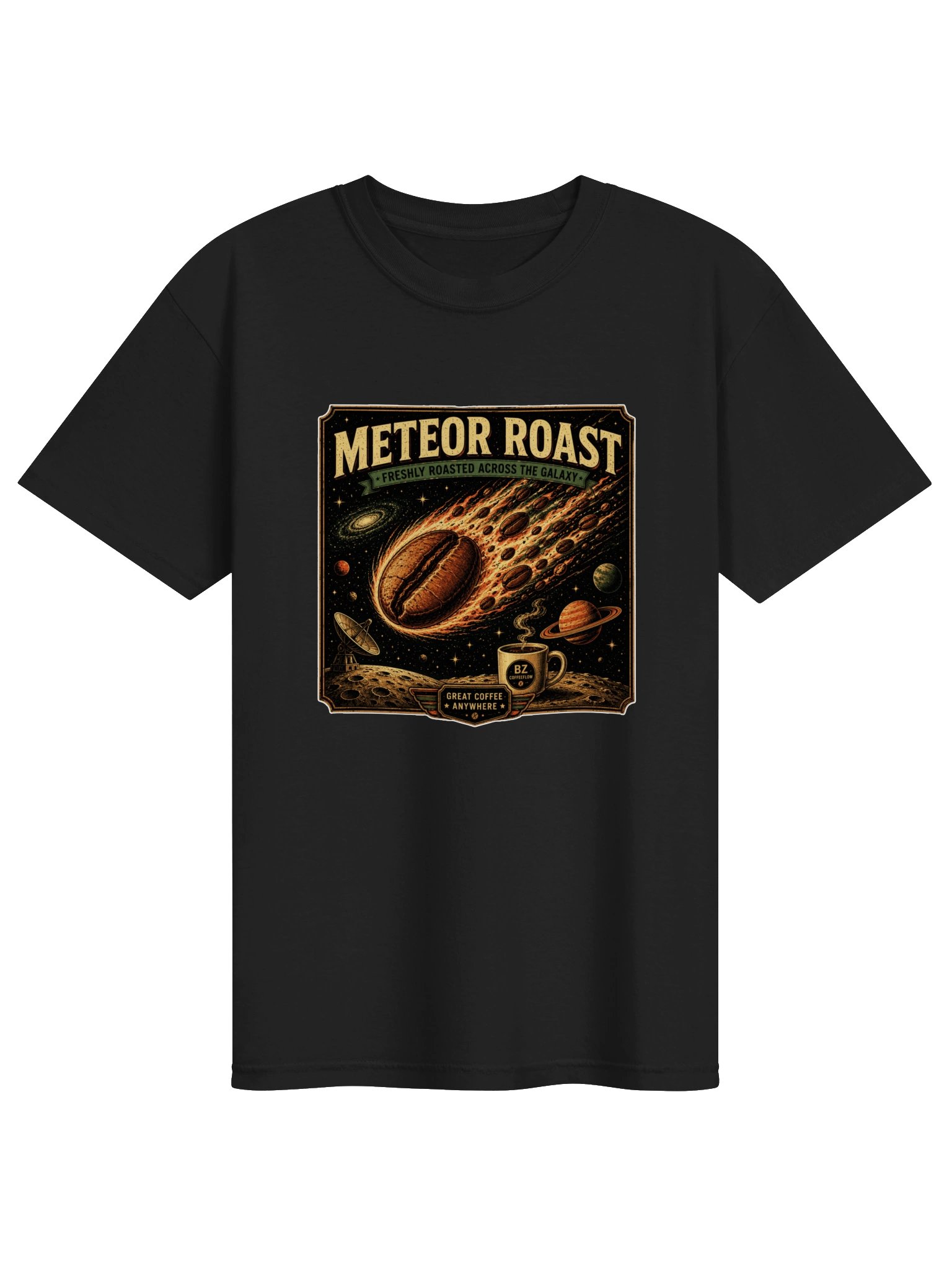 Meteor Roast – Freshly Roasted Across the Galaxy T-Shirt product image (5)