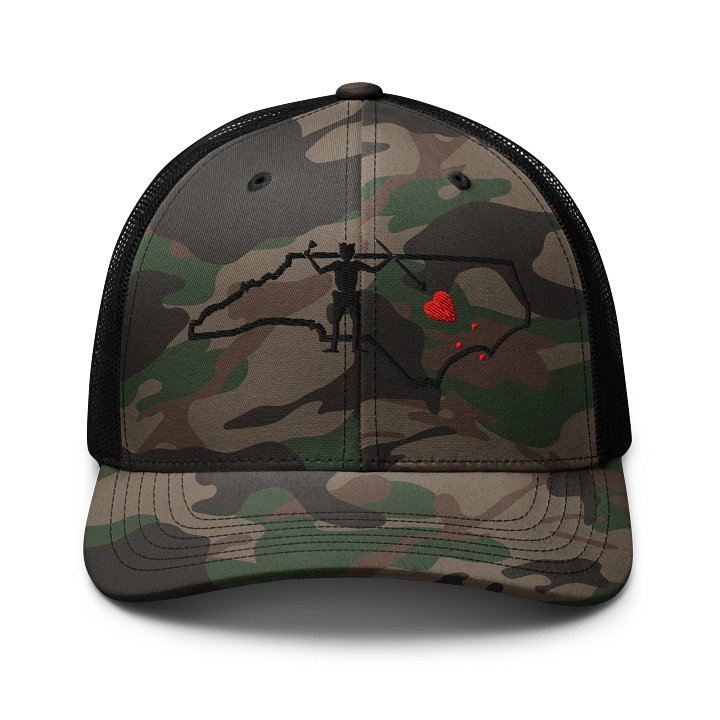 NC Blackbeard Camo Trucker Hat product image (1)