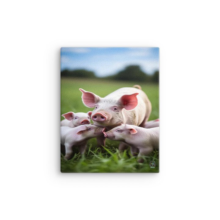 Piglet Gathering Thin Canvas Print product image (2)