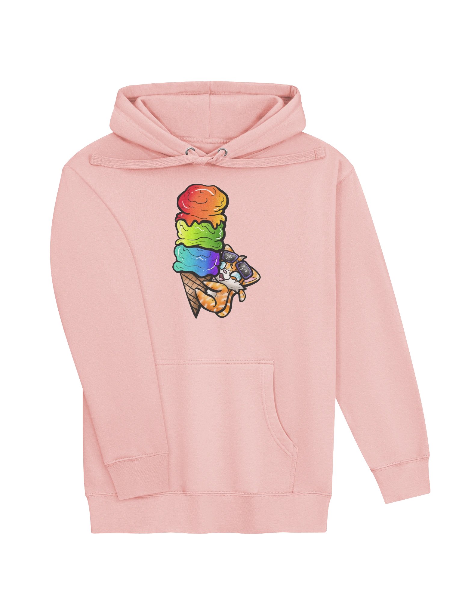 Arcade Warrior Ice Cream Cat Unisex Hoodie product image (27)