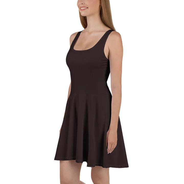 Mystique Brown All-Over Print Skater Dress product image (1)